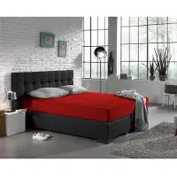 Dreamhouse Hoeslaken - enkel jersey - rood - 140x200 cm