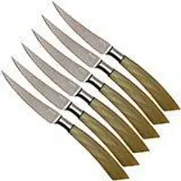 Saladini 6-delige steakmessenset 23 cm, ossenhoorn