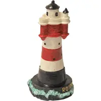 Boon Aquarium Decoratie Vuurtoren Rood / Wit D 5,5 H 10,7 Cm