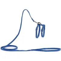 Beeztees nylon kattentuigje blauw 130 x 10