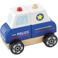Vigatoys Stapelfiguur Politieauto 13 Cm Blauw