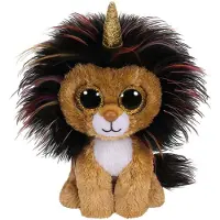 TY Leeuw met Hoorn Ramsey 15 cm maat ONE SIZE