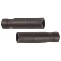 Widek Slim Style fiets handvatten - comfortabel rubber - 120 mm - zwart - set van 2