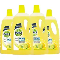 Dettol 4x Allesreiniger Power & Fresh Citroen 1 Liter
