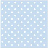 Ambiente 40x Feest servetten blauw witte stippen 3-laags - Feestservetten