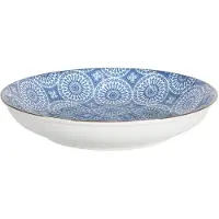 Clayre & Eef Blauwe Kom Ø 20*4 cm 6CEBO0044