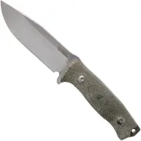 Lionsteel M5 mes, green canvas micarta