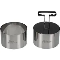 Patisse set garneerringen met uitdrukker 2-delig - Ø 9 cm