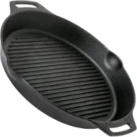 Petromax Grillpan voor buiten GP35 35 cm, twee handvatten, gietijzer,