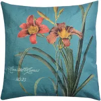 Clayre & Eef Sierkussen 43x43 cm Turquoise Synthetisch Vierkant Kussenhoes met Kussenvulling Turquoise Kussenhoes met