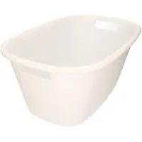 Bathroom Solutions Witte kunststof wasgoed mand 35 liter - Wasmanden
