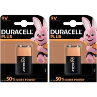 Duracell 2x Duracell V9 Plus Batterijen Alkaline Lr61 9 V - Batterij 9v Blok