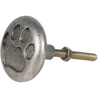 Clayre & Eef Deurknop - Ø 4*3 Cm - Zilverkleurig - Ijzer - Rond - Clayre & Eef - 64684