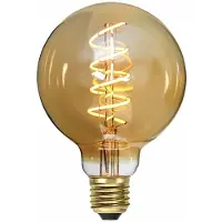 Highlight Lamp LED G95 4W 180LM 2200K Dimbaar Amber