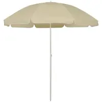 vidaXL Strandparasol 240 cm zandgeel