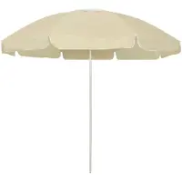 vidaXL Strandparasol 240 cm zandgeel