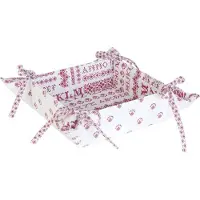 Benza Clayre & Eef - Broodmand - Kruissteek - Katoen - 20 x 20 x 8 cm - Rood