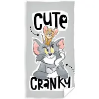 SimbaShop Tom & Jerry Strandlaken Cute and Cranky - 70 x 140 cm - Katoen