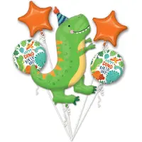 Amscan Ballonnen Bouquet Dino-mite Party Folie Groen/oranje