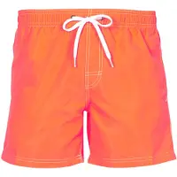 Sundek Elastic Waist 14" Zwemshort Heren Oranje - Blauw - Licht Blauw L