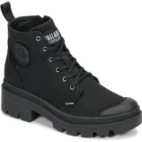 Palladium Veterlaarsjes 'Pallabase' zwart / wit