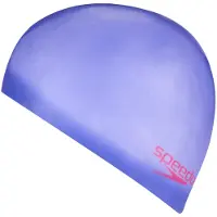 Speedo bonnet de bain en silicone junior violet taille unique