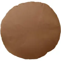 Dutch decor - SOL - Sierkussen rond outdoor 40 cm Tobacco Brown - waterafstotend en uv-bestendig - bruin