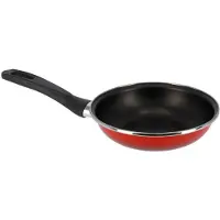 Magefesa Aluminium koekenpan/hapjespan Merida rood met anti-aanbak laag 20 cm - Koekenpannen