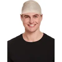 Henbrandt Kale kop verkleed pruik - 4x stuks - voor volwassenen - rubber kapje - Carnaval verkleed artikel - Gabber