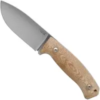 Lionsteel M2M CVN Natural Canvas Micarta vaststaand mes
