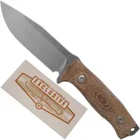 Lionsteel M5 CPM 3V, Natural Canvas Micarta, Knivesandtools Exclusive survivalmes