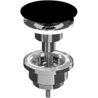 Ink Afsluitbare Klikplug Keramiek - Mat Zwart - 8718835040826 - Wastafels, Afvoerpluggen