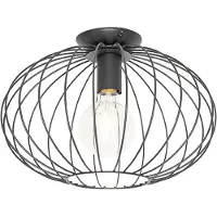 QAZQA Design plafonnière zwart - Margarita