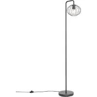 QAZQA Design vloerlamp zwart 23 cm - Margarita
