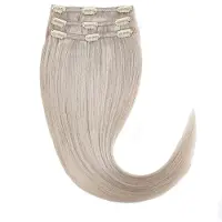 Rapunzel of sweden Classic Clip-ins Straight / Light Volume / 3 pieces 10.7 Light Grey 40 cm Hair extensions 52.5 g