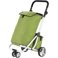 Shoppingcruiser 3-Wheel Boodschappentrolley - Boodschappenwagen 58 liter met koeltas 14 liter - Groen