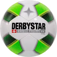 Derbystar Futsal Basic Pro TT Zaalvoetbal Maat 4 Wit Groen Zwart