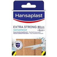 Hansaplast 2x Extra Strong Waterproof 80 x 6 cm