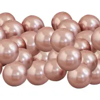 Ginger Ray - - 40 Chrome Rose Gold Ballonnen - 5 inch