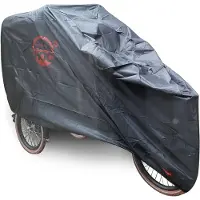 CUHOC Vogue E-Bike Carry 2 Wheel Bakfietshoes zwart - stofvrij / ademend / waterafstotend - Red Label - Bakfiets Hoes