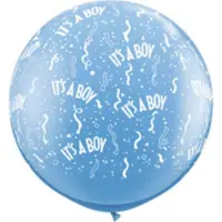 Folat Ballon Xl It's A Boy 90 Cm Latex Blauw/wit