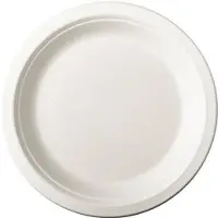 Pure - Disposable Tableware 12x Suikerrieten kleine wegwerp bordjes 23 cm van biologisch afbreekbaar materiaal - Feestbordjes