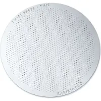 Barista & Co koffiefilter Twist Press 6,3 cm RVS zilver