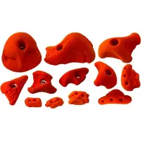 Metolius - Bouldering Set Naturals - Klimgrepen 12 Holds, rood