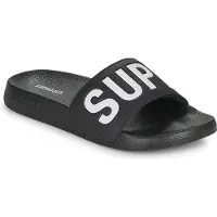 Superdry Strand-/badschoen zwart / wit