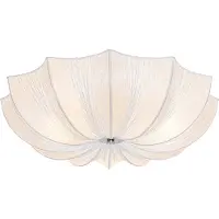 QAZQA Japandi plafondlamp wit zijden 52cm 3-lichts - Plu