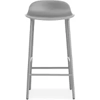 Normann Copenhagen Barstoel Form Steel 75 cm Grey
