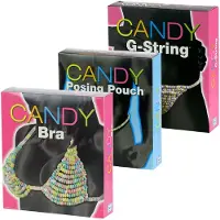 Open Food Snoep G-string vrouw - Erotische geschenkset - Multicolor