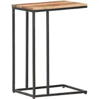 vidaXL Bijzettafel 35x45x65 cm massief hout