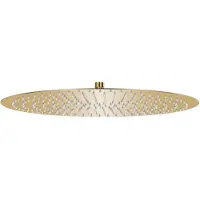 vidaXL Regendouchekop rond 50 cm roestvrij staal goudkleurig